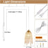 Elegant Plug-In Mini Chandelier - Golden Crystal Pendant Light