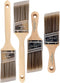Vermeer Paint Brushes 4-Pack - Angle Brushes in Assorted Sizes for All Latex and Oil Paints & Stains