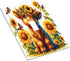 HTSAHKV 3 5 Inch Highland Cow Sunflower Wall Plate Light Switch Cover Single Gang Outlet Faceplate Print Plate Cover X