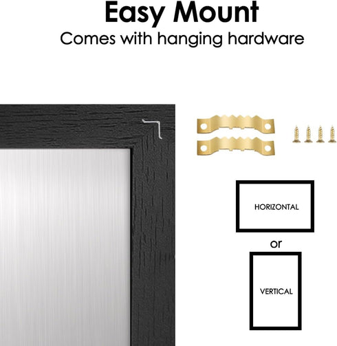 TORASO Magnetic Dry Erase White Board, Vintage Black Frame, 18"x 24", Wall Hanging for Office/School/Home Memo