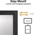 TORASO Magnetic Dry Erase White Board, Vintage Black Frame, 18"x 24", Wall Hanging for Office/School/Home Memo
