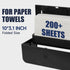 10"x3.1" 200 AIKE Wall Mount Paper Towel Dispenser, Fit Multifold Paper Towel Folded Size or Smaller, Sheets Capacity