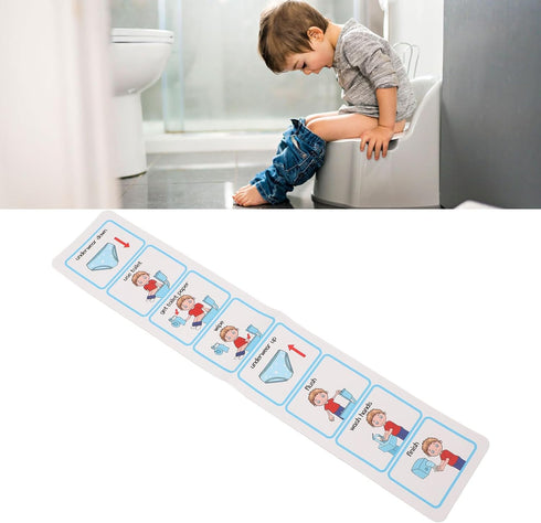Fockety Potty Training Visual Schedule, ASD Toilet Schedule Teach Kids to Use Toilet, Special Education Classroom
