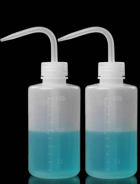 2Pcs Tattoo Wash Bottle 250ml | 8oz Water Squirt Bottle Succulent Watering, Safety Rinse Bottle Watering Tools for Medical Succulent Cleaning Washing Bottle White by HOOMBOOM