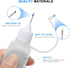 Adecco Precision Tip Applicator Bottle, 50 PCS 15ml Glue Applicator Bottles with 10 Plastic Funnels for Acrylic Painting