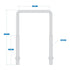 2192BC Lumber Size Square U Bolt in Zinc Plated by National Hardware N245-027