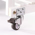 ESXSWYDR 4PCS 1/1.25/1.5/2 inch 4PCS(A,1 inch) Furniture Casters Crib Rubber Wheel L Type Swivel Mute Brake Caster