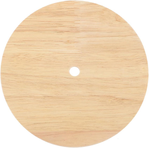 ABOOFAN Wooden Table Lamp Stand, Natural Wood Base Bedside Lamp, Round Solid Lamp Base for Repair