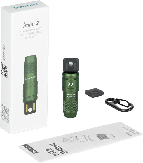 OLIGHT IMINI 2 EDC Rechargeable Keychain Flashlight - 50 Lumens Compact Mini Light for Everyday Carry