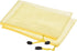 MECCANIXITY Mesh Zipper Bags, B6 Size File Document Pockets, Bill Pouch Folders for Office Home Supply, Yellow Pack of 6