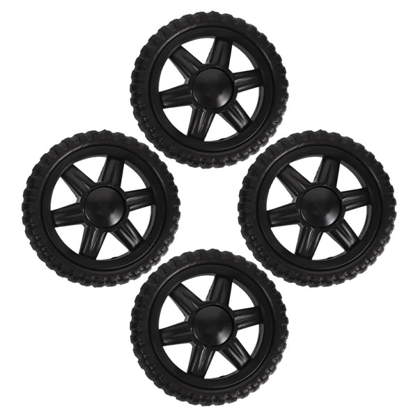 Healifty 4pcs Shopping Cart Wheel Rolling Cart Wheels for Utility Easy to