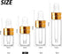 100 Pack 2ml Clear Glass Dropper Bottles with 4 Pcs Plastic Droppers, Mini Sample Dropper Bottles for Essential Oils Perfume Cosmetic Liquid, Empty Travel Sample Vials with Gold Cap by Comrzor