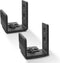 Sliding Barn Door Bottom Floor Guide EaseLife, U Shape, Flexible Adjustable Fit Distance, Wall Mount System, Black