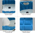 MayaFit 460mm 440mm 340mm, 110-300 lbs Ergonomic Lumbar Support Cushion, Blue, x x Large, for Office Chairs & Car