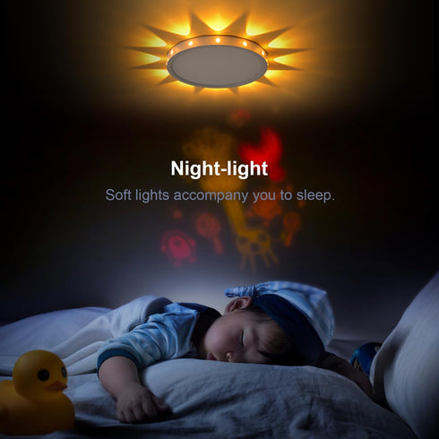 3000K/4000K/5000K Flush Mount led Ceiling Light Fixture Selectable,Modern Ceiling Lights for Bedroom Children's Kids