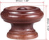 uxcell Round Wood Knobs,12Pcs 37mm Dia Cabinet Furniture Kitchen Pulls handles for Dresser Drawer Wardrobe, Dark Red by uxcell