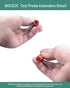 Multimeter Leads, Test Probe Extenders Kit, 2 PCS Extenders for Modular Test Probes & Leads