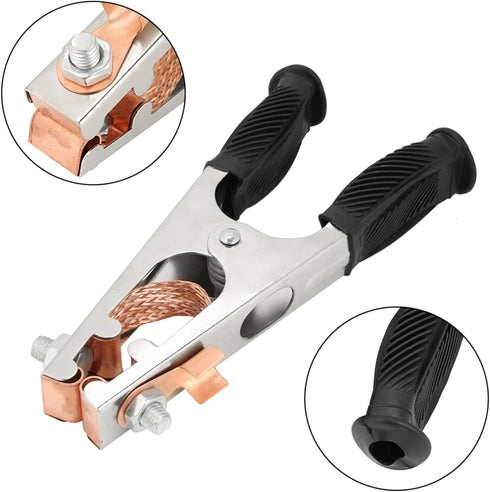 Welding Ground Clamp, 500A Electroplated Earth Clip, Copper Grounding Clamp for Manual Welder