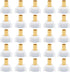 SUNGATOR 25-Pack PEX 1/2" x 1/2" NPT Female Threaded Swivel Adapter, Brass Crimp Fittings for RV Pex Faucet
