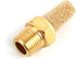 SNS PST-N01 Male Thread 1/8 NPT Brass Pneumatic Exhaust Muffler Silencer, 10 PCS Per Pack