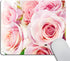 Smooffly Gaming Mouse Pad Custom, Beautiful Pink Roses Bouquet, Pale Rose Petals Flower Design