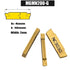 GBJ MGMN200-G 10pcs Tin Coated Carbide Grooving Inserts, 2mm Wide for MGEHR/MGIVR Lathe Grooving Cut-Off Tool