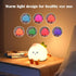Dimmable Cute Peach Night Light, Peach Lamp with Legs Night Lights, Light for Baby Nursery, Rechargeable LED Portable