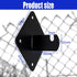 Wall Brackets for Gridwall Panels, Black Mount Brackets with Mounting Hardware (10 Pack)