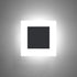 Kawell 10W Square Acrylic LED Wall Sconce Non-Dimmable Hardwired Black Wall Light