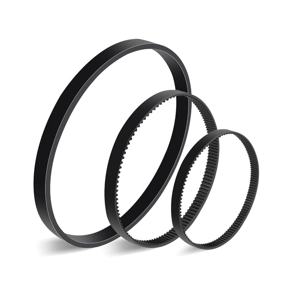 Vacuum Belt Set for Bissell ProHeat 2X Revolution Pet Pro Carpet Cleaner, Fits Models 1986, 1964, 2007, 2007P Series,