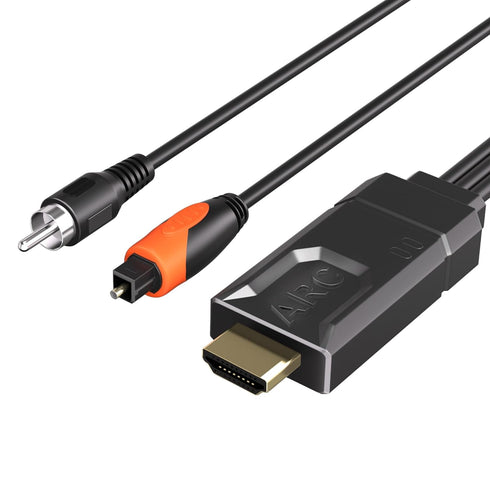 YEUGICEO 192KHz HDMI eARC/ARC to Optical Coaxial SPDIF Audio Converter with CEC Volume