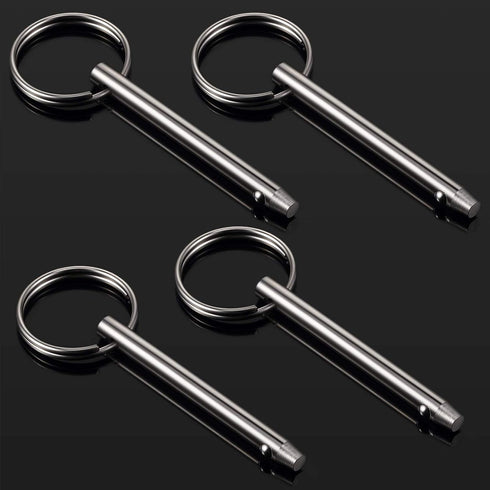 4 PCS Quick Bimini Top Pin, 316 Stainless Steel, Diameter 1/4 Inch, Total Length 2 Inch, Effective Length 1.5 Inch