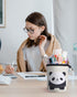 Sooez Cute Panda Standing Pencil Case, Durable Pop Up Telescopic Holder, Spacious Portable Pouch for School Office