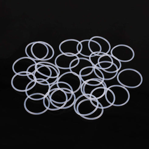 X AUTOHAUX Silicone O-Rings, 18mm OD 16mm ID VMQ Seal Gasket for Compressor Valves, Pack of 20