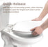 Elongated Toilet Seat, Slow Close Quick-Release Hinges, Heavy Duty Soft Close, Oval(Oblong) Toilet Seat For Elongated