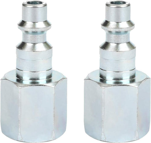 WYNNsky Industrial Air Plug Set, 1/4 Inch Body Size, 3/8 Inch NPT Female Threads, 2 Pieces