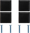 Hemobllo 4Pcs Zinc Alloy Solid Cabinet Drawer Handles Single Hole Wardrobe and