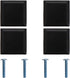BETOOKY 4pcs Zinc Alloy Solid Cabinet Door Handles, Single Hole Drawer Pulls,
