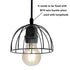 E26 Commercial (45cm Base Hanging Sockets,TWDRTDD Dropped Black Rubber Weatherproof Cord Light Sockets