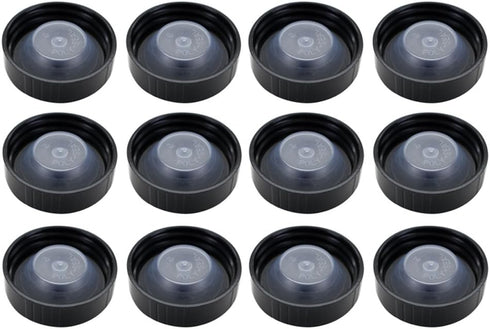 38mm Poly Seal Screw Caps, Bag of 12 (fits most 1/2 & 1 gallon jugs)
