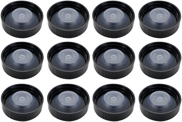 38mm Poly Seal Screw Caps, Bag of 12 (fits most 1/2 & 1 gallon jugs)