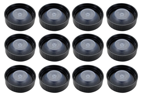4340AX12 38mm Poly Seal Screw Caps, Fits Most 1/2 & 1 Gallon Jugs, Bag of 12