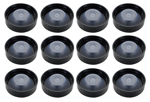 4340AX12 38mm Poly Seal Screw Caps, Fits Most 1/2 & 1 Gallon Jugs, Bag of 12