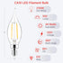 Sengled Bulbs E12 Dimmable, 40W CA10 Bulbs 2700K Bulbs 12 Pack Candelabra Light LED Equivalent Candle Warm White, Soft