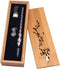 Vintage Handmade Glass Dip Pen Set, Elegant Crystal Signature Pen Gift (Light Pink)