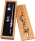 Vintage Handmade Glass Dip Pen Set, Elegant Crystal Signature Pen Gift (Light Pink)