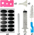 48Pack 1/3oz Essential Oil Dropper Glass Bottles with Orifice Reducer for Perfume and Aromatherapy