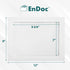 EnDoc 9x12 Full Face Window Envelopes - 28lb Bright White, 50 Pack