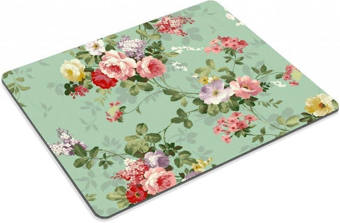 Custom Imaged Mouse Pads Punktail eoprene Rubber Backing, 250X200X2-mm - Vintage Floral Pattern