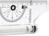 QMQJIA Portable Universal Multi-Purpose Rolling Ruler Drawing Parallel Compass-Ruler School Stationery Protractor